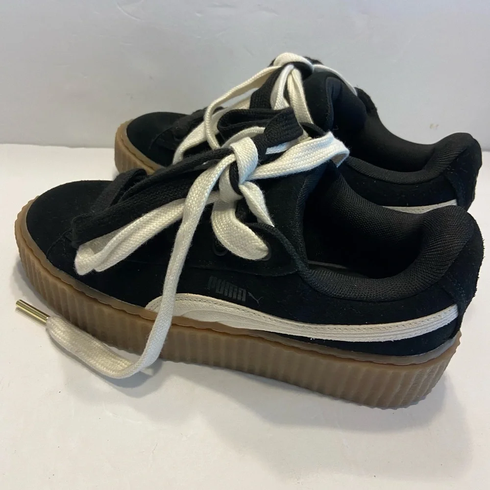 FENTY x PUMA Creeper Phatty Womens Rihanna Black Warm White Gum Brown 396403-01